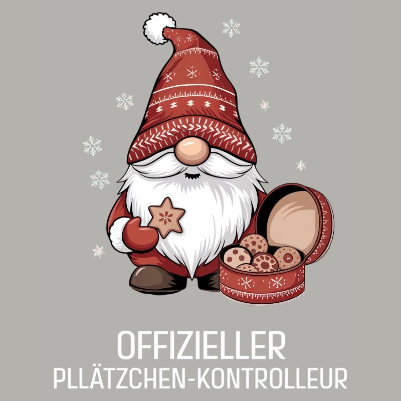 Weihnachtsgnom mit Plätzchen