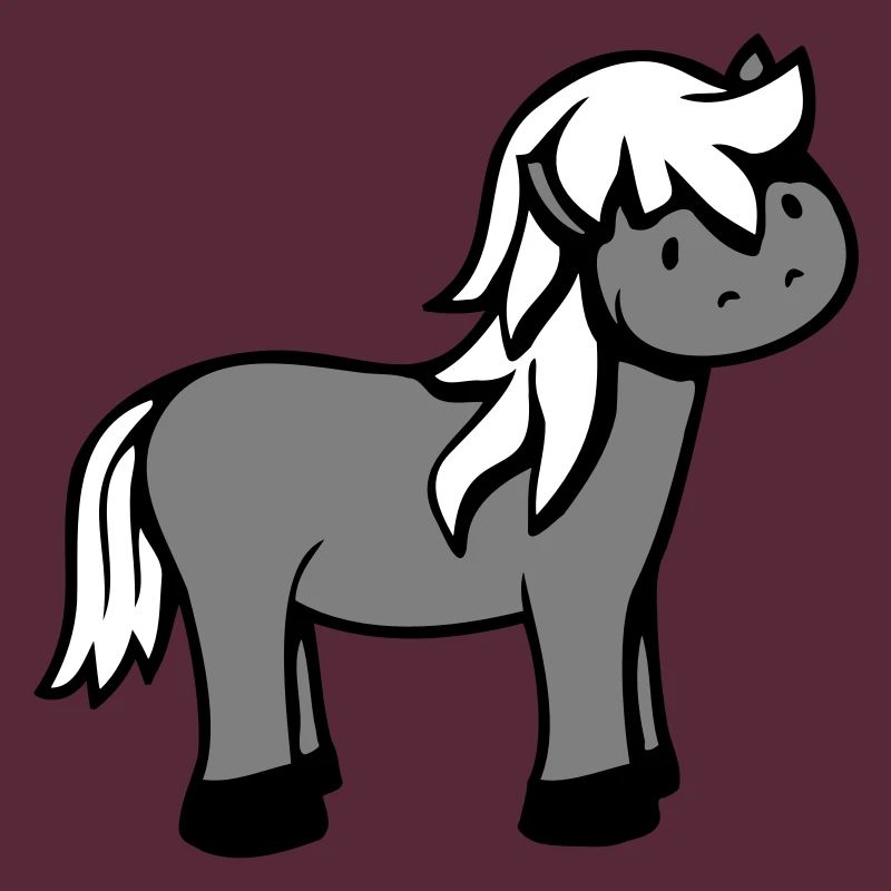 Pferd Süß Pony Fohlen Pferdemädchen Niedlich Comic