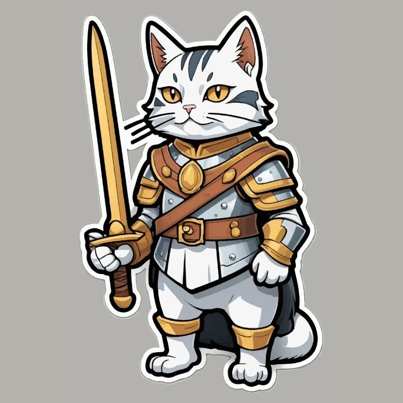Katze Ritter Comic