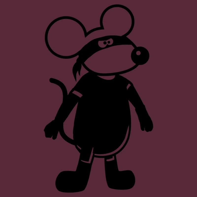 Maus Böse Räuber Ninja Überfall Dieb Einbrecher