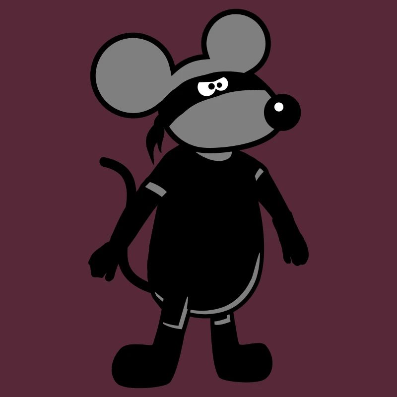 Souris Méchant Voleur Ninja Raid Voleur Cambrioleur