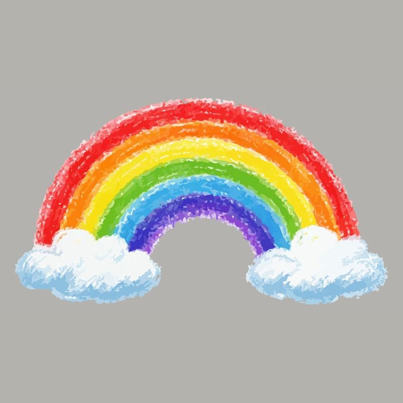 Rainbow over clouds