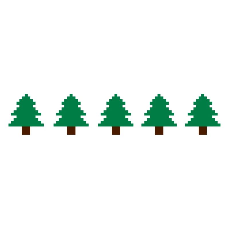 Weihnachtsbäume Pixel