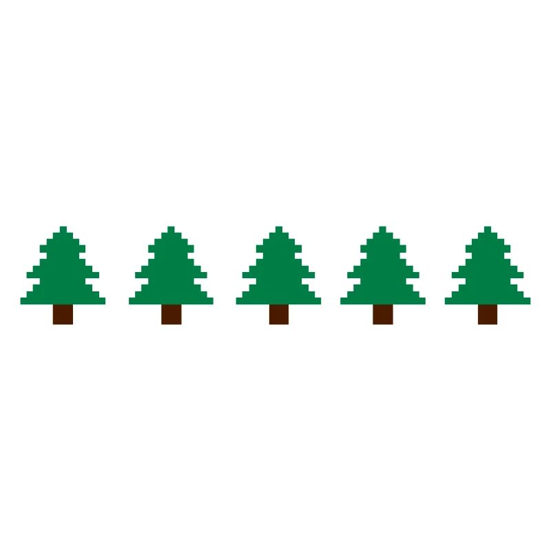 Weihnachtsbäume Pixel