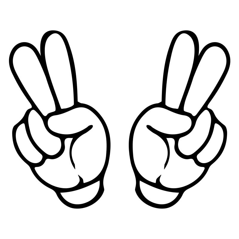hands peace comic