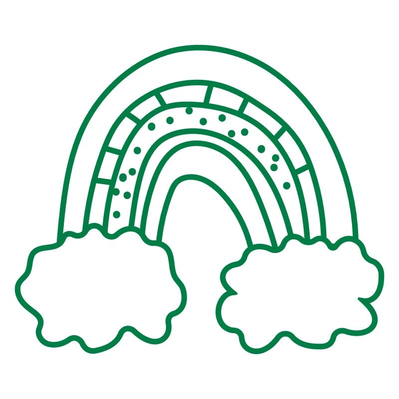 Irregular Rough cute rainbow