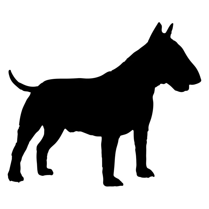 bullterrier silhouette dog