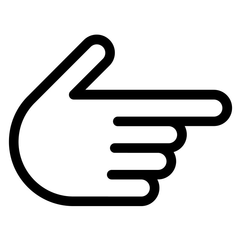 Thumbs up, index finger