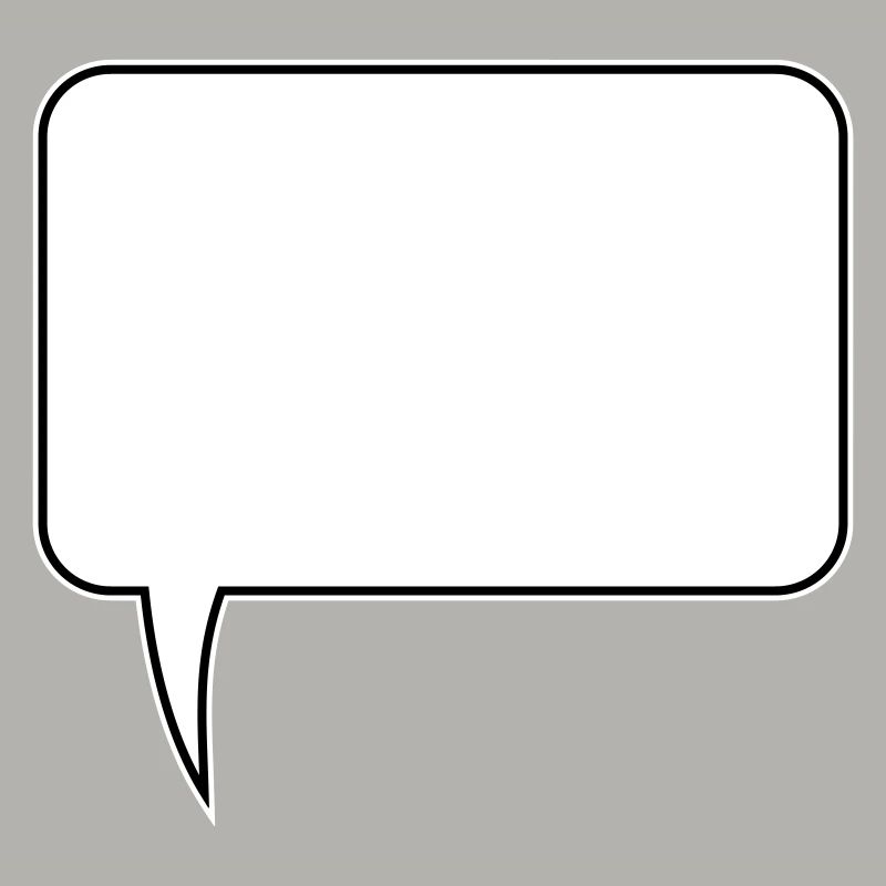 Conception rectangulaire de bulle de dialogue
