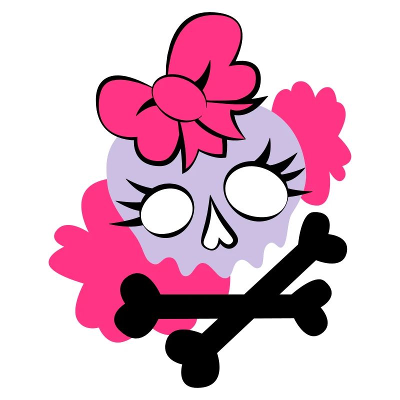 Tête de mort girly
