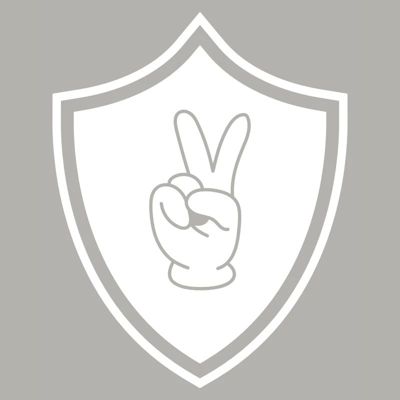 Peace Hand Comic Wappen
