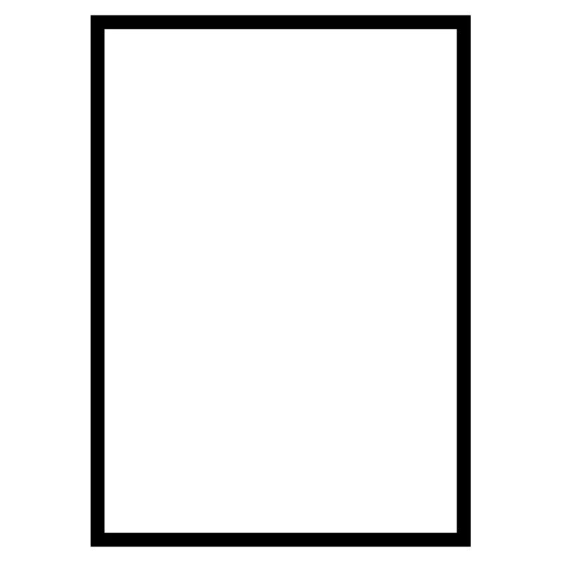 Mathématiques - icône rectangle