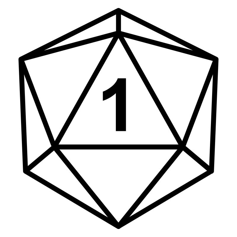 D20 mit 1
