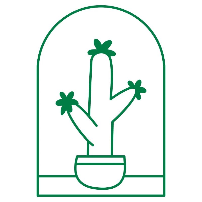 Cactus mignon dans un pot debout
