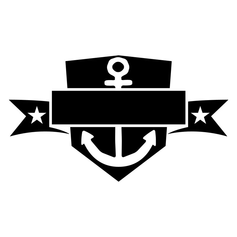 bannière bouclier blason nom de texte ancré ancre jeter