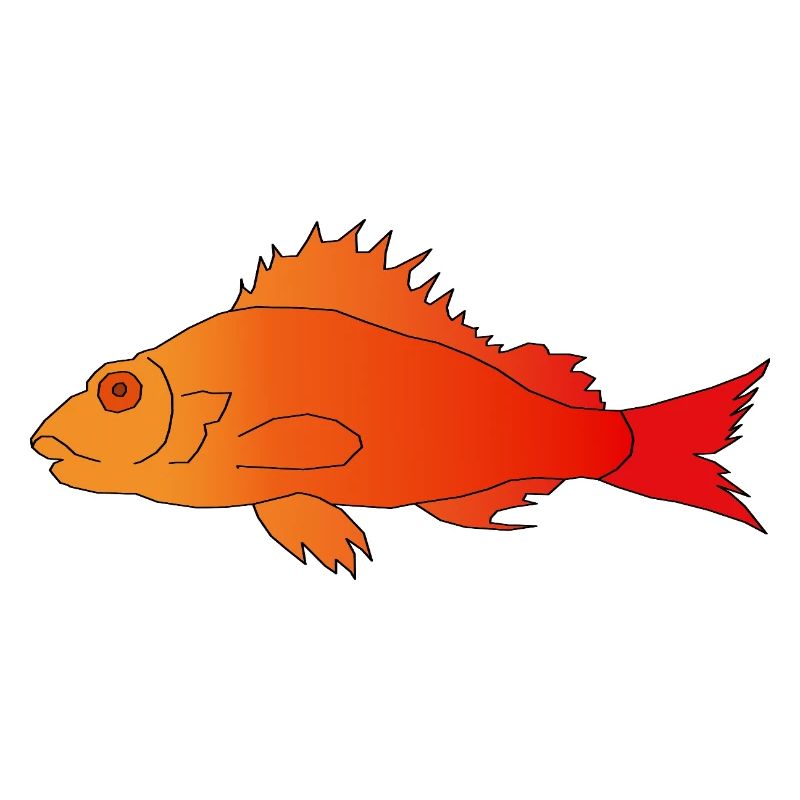 Fisch mit Zackenflosse