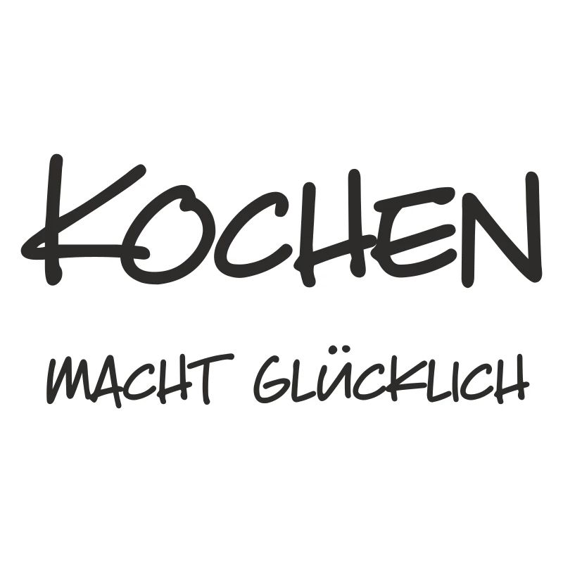 Cuisiner vous rend heureux – lettrage pour Kochliebha