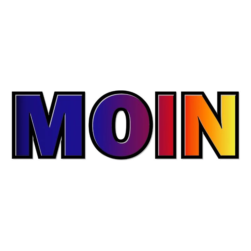MOIN Gradient Typo Druck