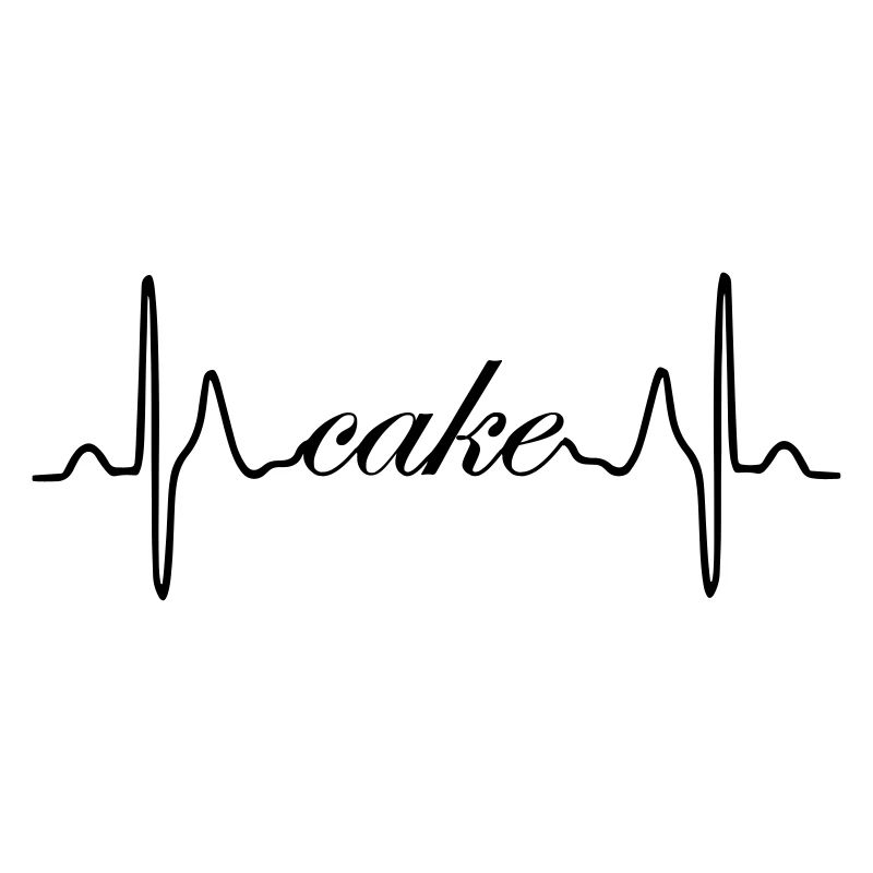 ECG de rythme cardiaque de cake