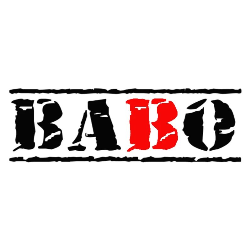 stempel babo schwarz rot
