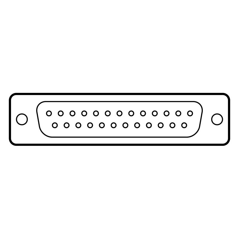 DB 25 Connector Parallel, Drucker