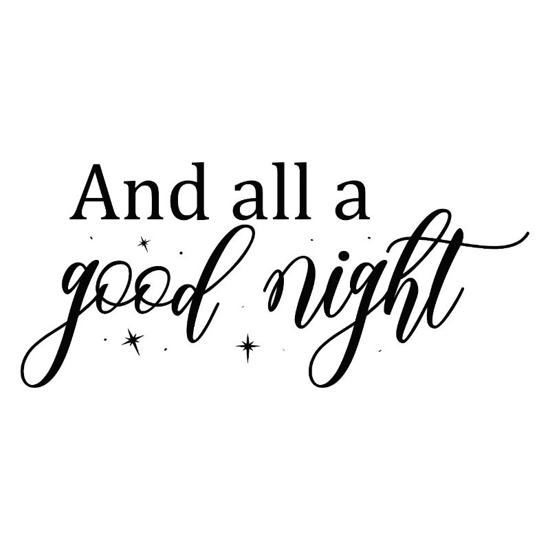 Gute Nacht Script mit Sternen