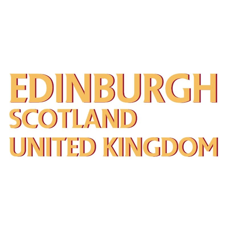 Edinburgh – Schottland Textdesign
