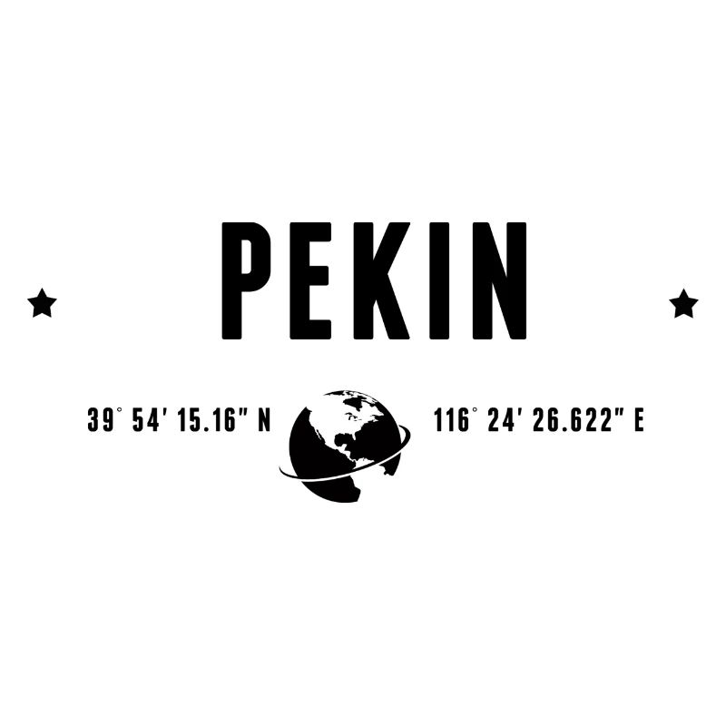 Beijing Stylized Geographical Coordinates