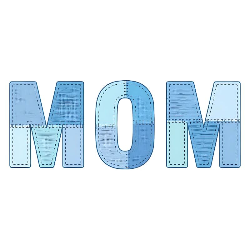 MOM Patchwork Denim Stil