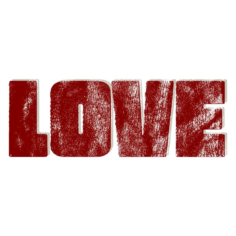 Distressed Love Typografie Design