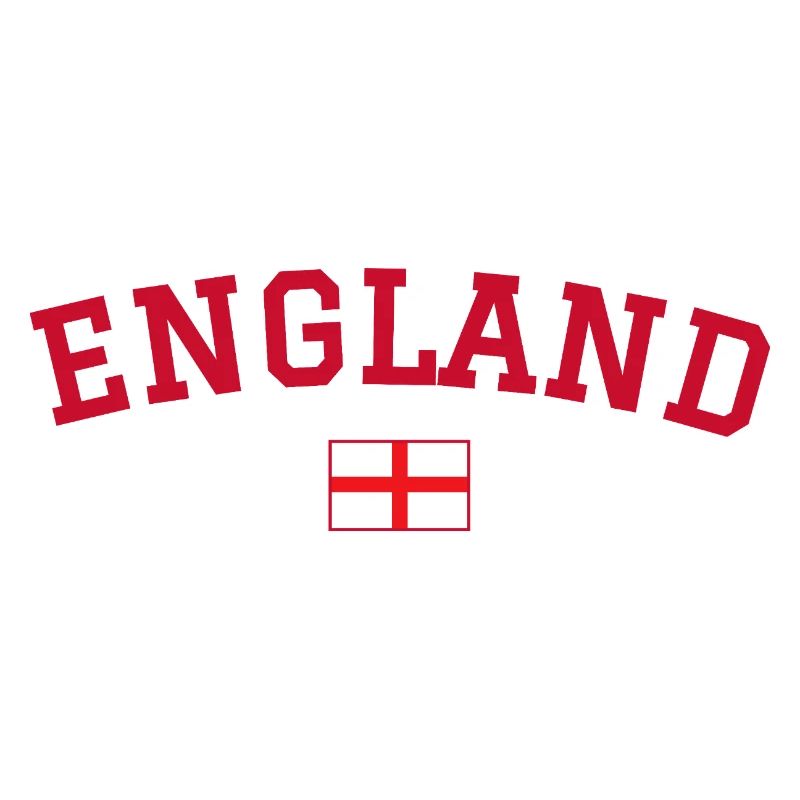 Drapeau anglais : dessin rouge