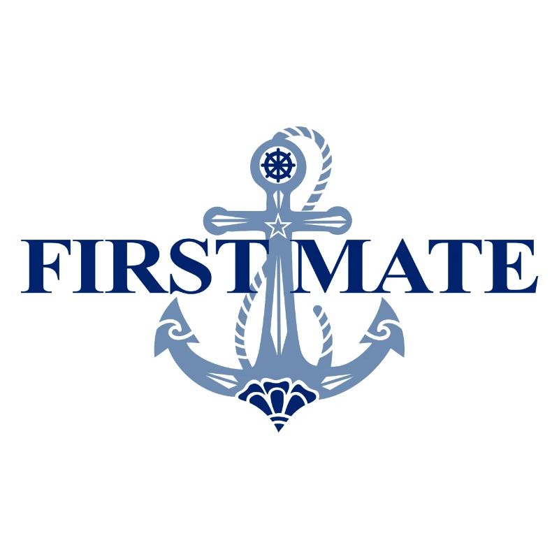 Anchor, Captain, First Mate, Sailing, Matching Pair