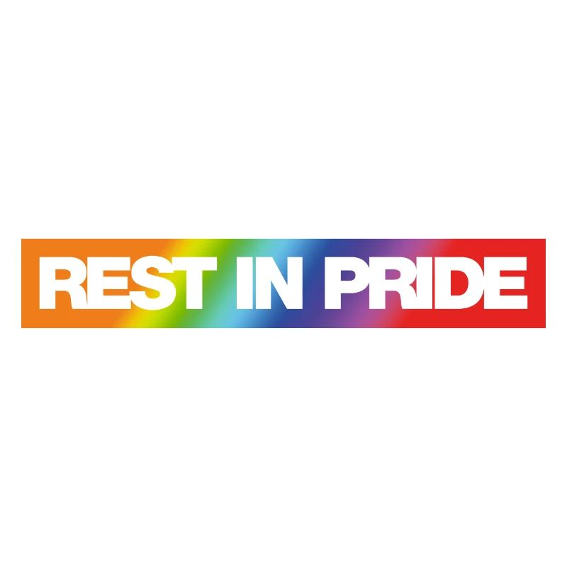 REST IN PRIDE (R.I.P.) Rainbow