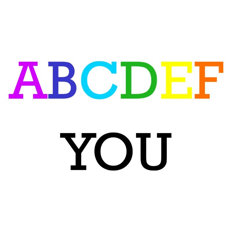 ABCDEF VOUS Arc-en-ciel