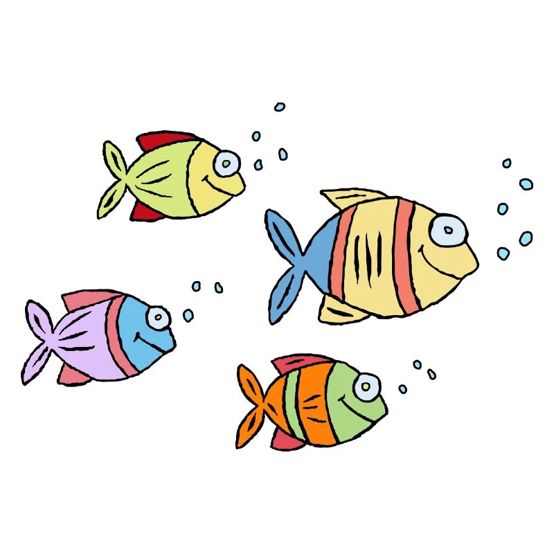 Poisson Cichlide Eau Mer Graffiti Dessin