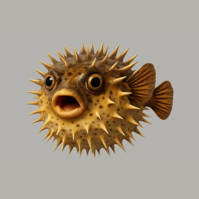 Spiny Fish Underwater Pattern