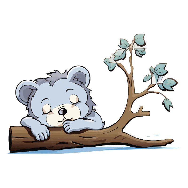 Kuschelbär am Ast