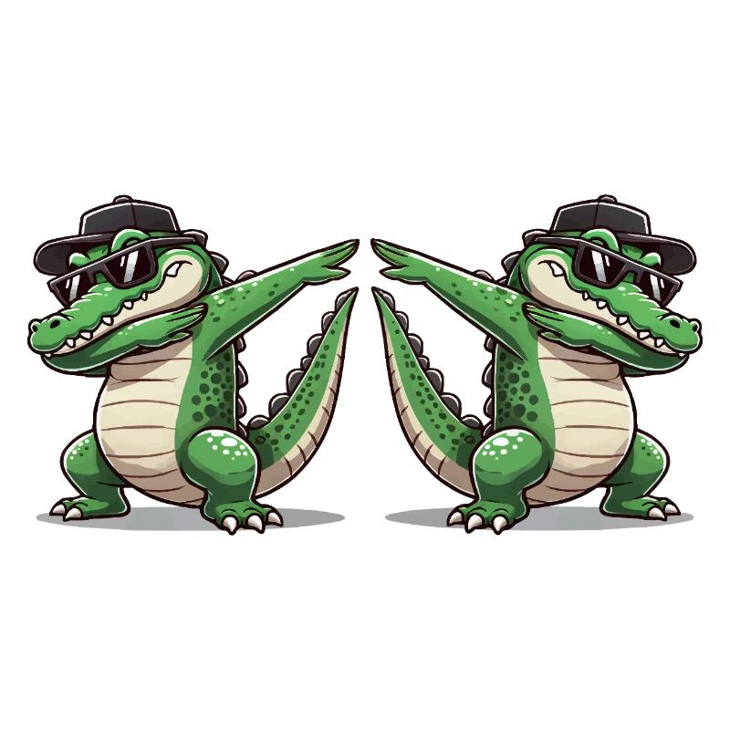 Crocodile Comic Dabbing 2