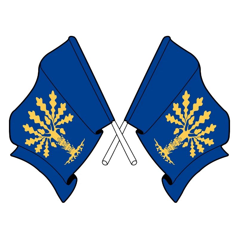 Blekinge, Suède – Double drapeau