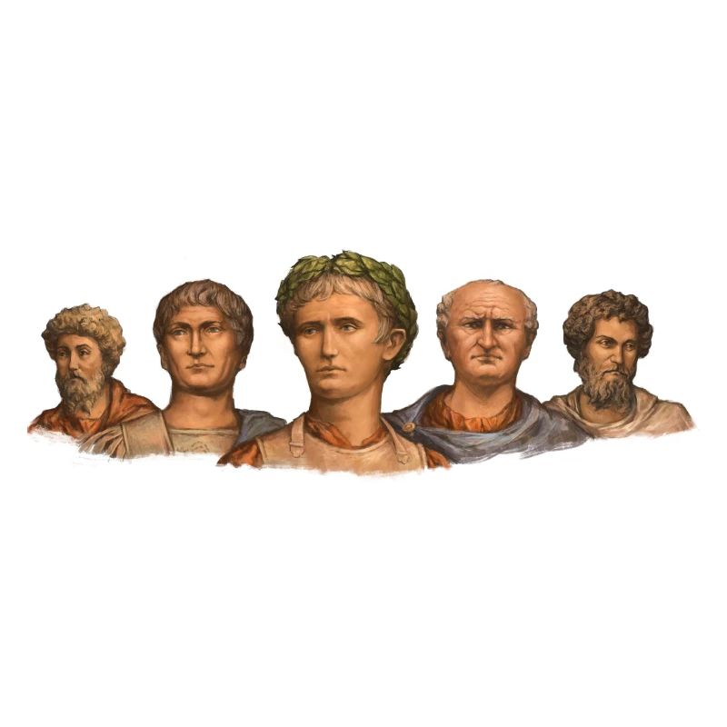 Bustes d’empereurs romains