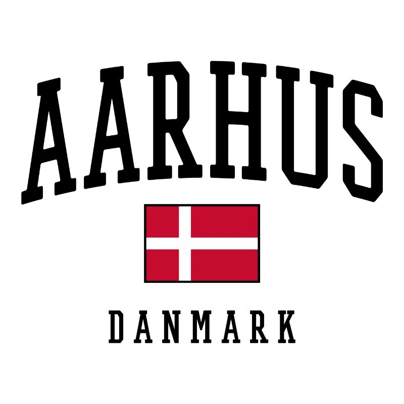 AARHUS DANMARK – Conception du drapeau du Danemark