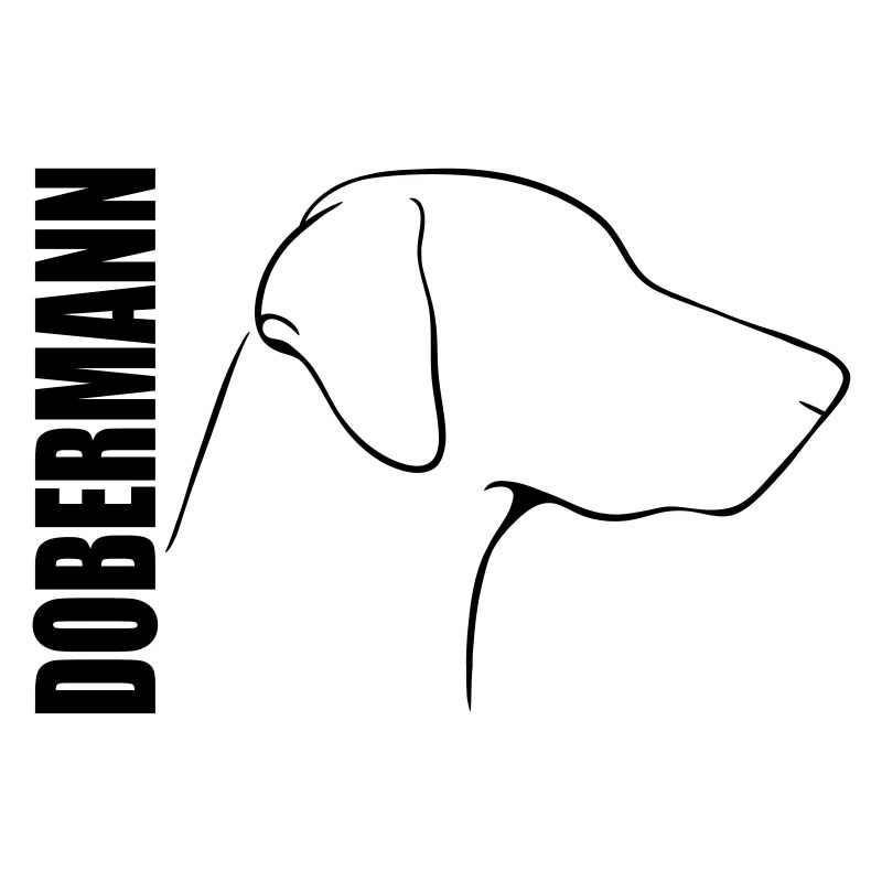 DOBERMANN PROFILE WILSIGNS chiens idée cadeau chien