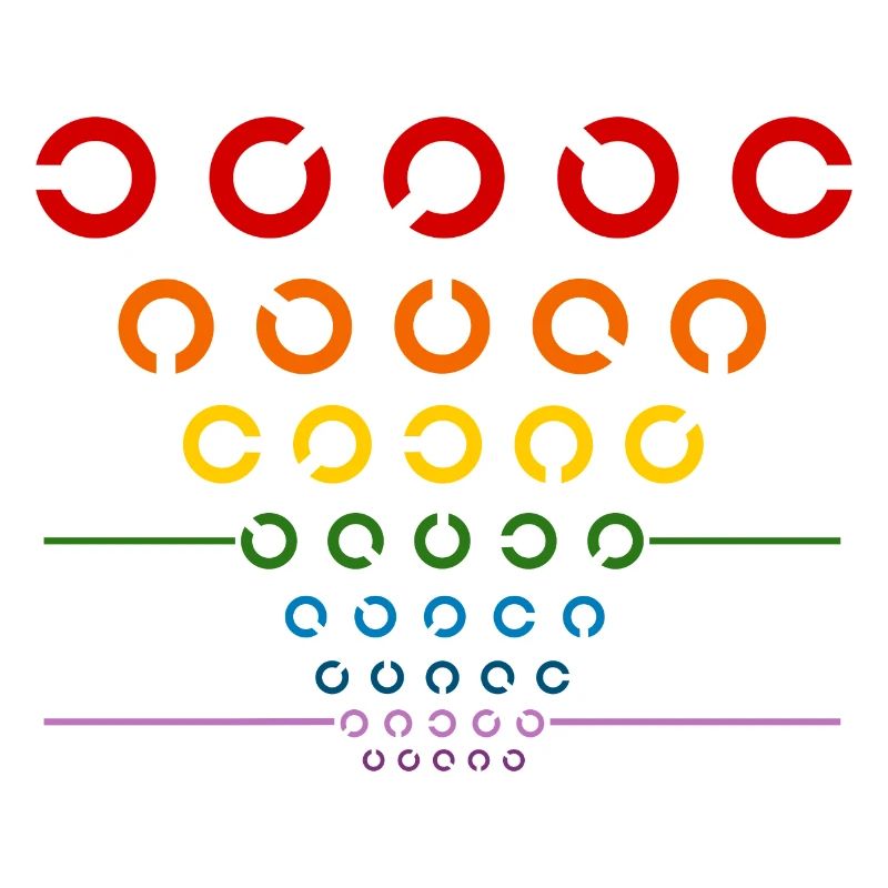 Regenbogen Sehtest