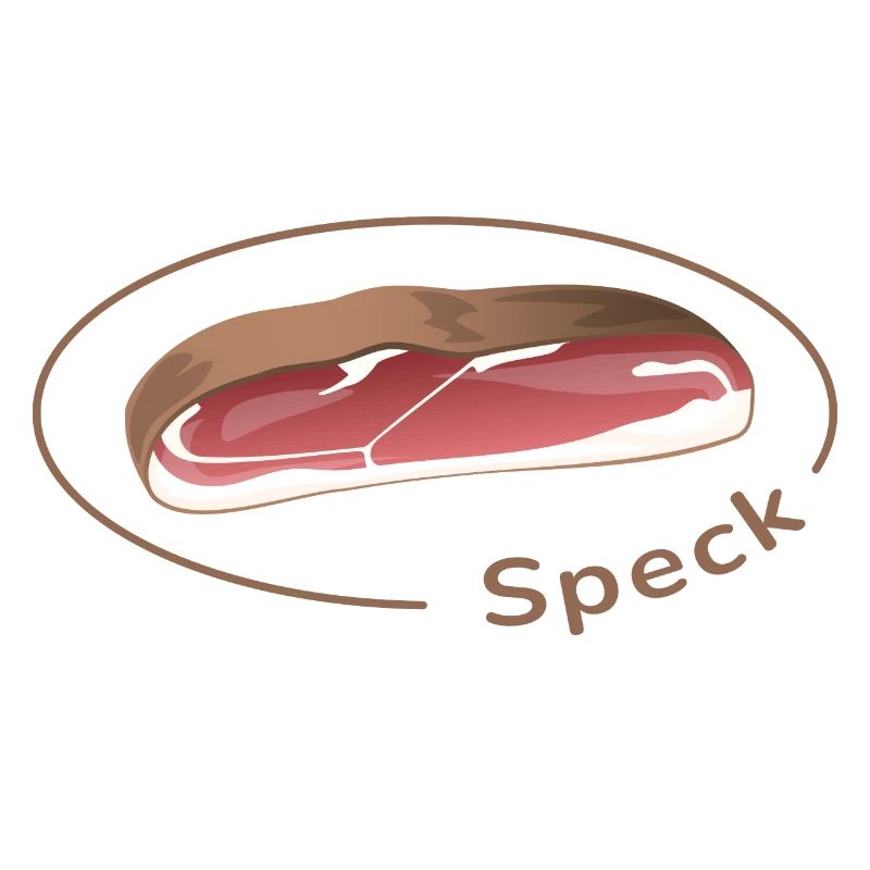 Speck mit Schrift Light
