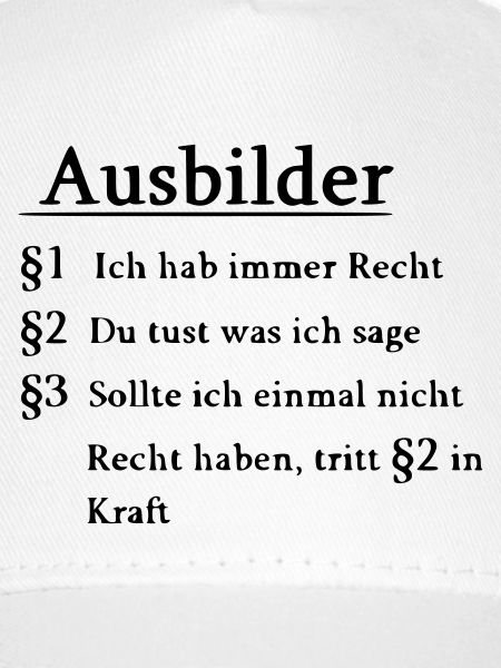 Ausbilder Spruch lustig