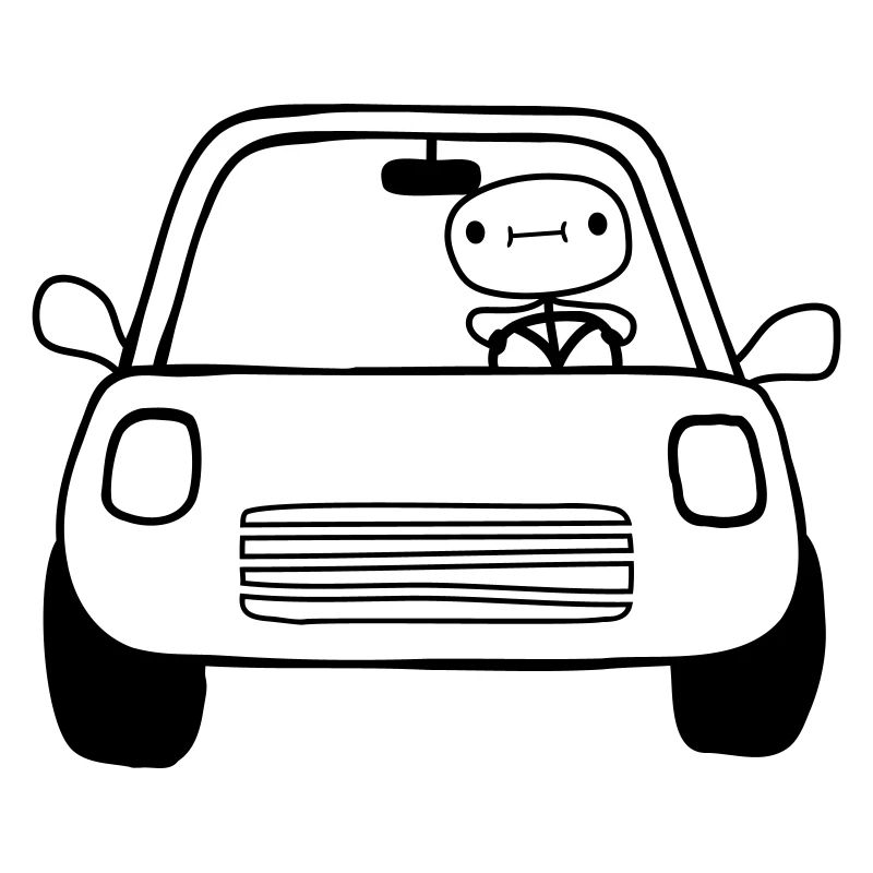 Auto Fahrer Comic