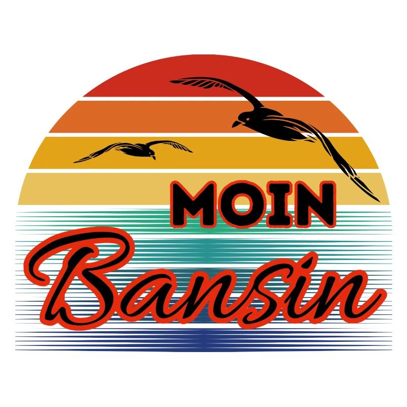 Moin Basin mit Möwe im Retro Style-Bansin