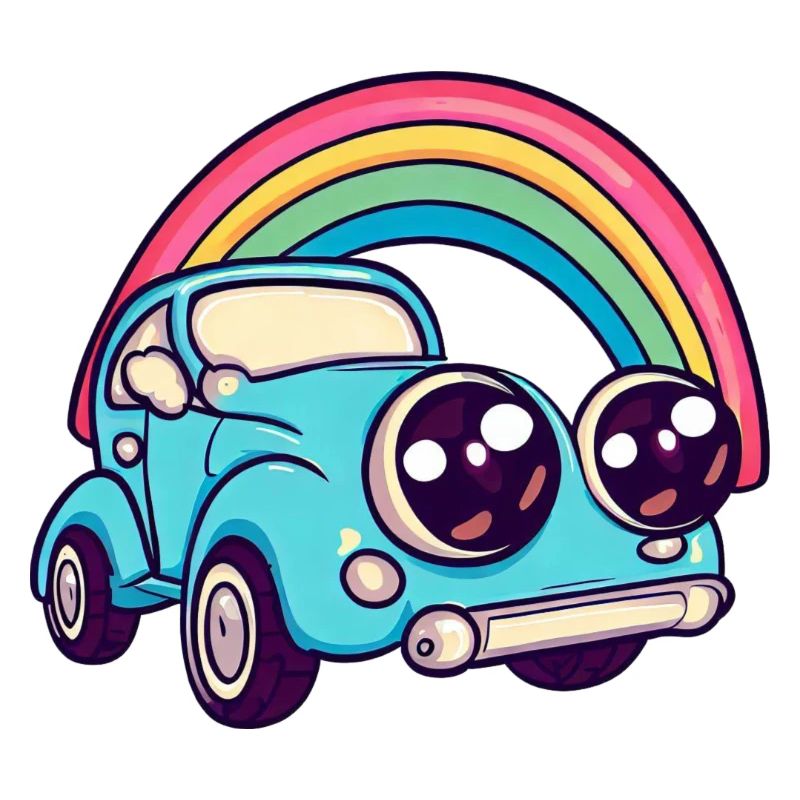 car rainbow