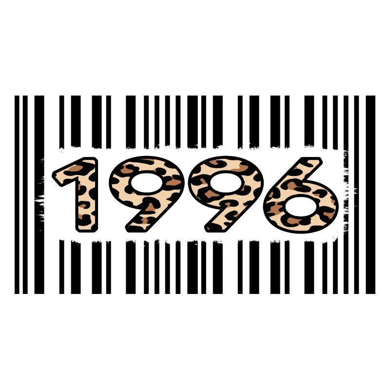 1996 Birthday 26 years anniversary Barcode Leopard