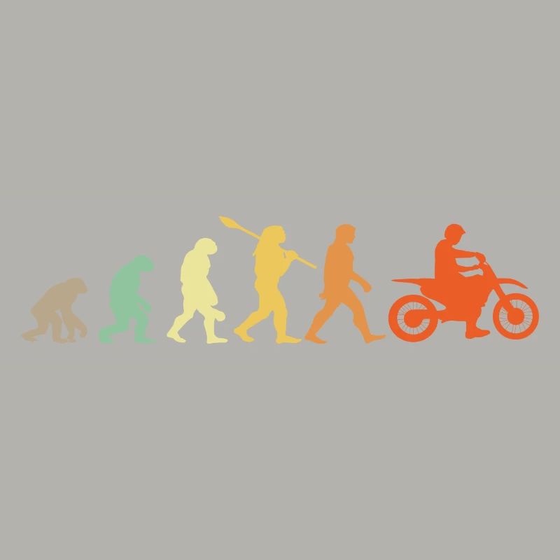 Evolution Motorradfahrer